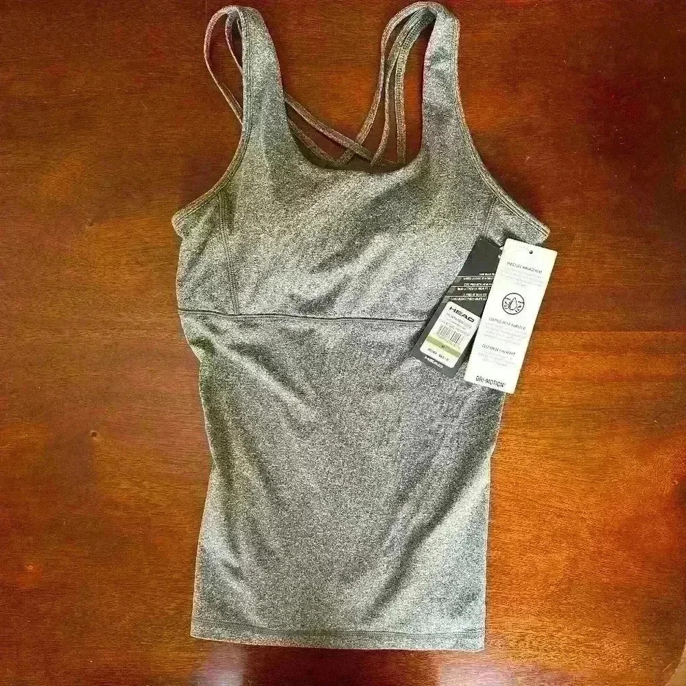 NWT Charcoal Grey Matchup Bra Tank Top By Head - Size Medium